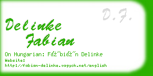 delinke fabian business card